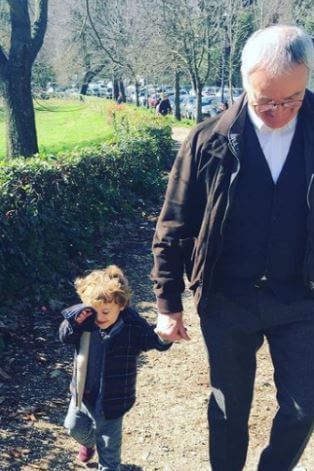 Claudio Ranieri spending quality time with grandson Orlando.